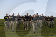 US SecDef Hegseth holds troop training session on Normandy beach