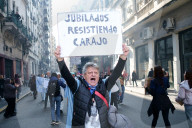 Retirees And Health Workers Protest Austerity