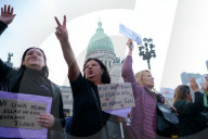 Retirees And Health Workers Protest Austerity