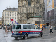 Austrian Police Patrol In Vienna
