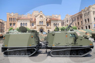 Military equipment exhibition for Armed Forces Day