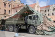 Military equipment exhibition for Armed Forces Day
