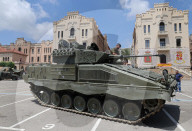 Military equipment exhibition for Armed Forces Day