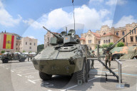 Military equipment exhibition for Armed Forces Day