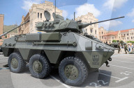Military equipment exhibition for Armed Forces Day