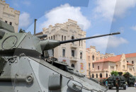 Military equipment exhibition for Armed Forces Day