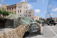 Military equipment exhibition for Armed Forces Day