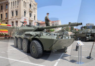 Military equipment exhibition for Armed Forces Day