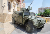 Military equipment exhibition for Armed Forces Day