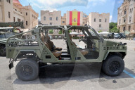 Military equipment exhibition for Armed Forces Day