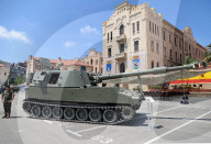 Military equipment exhibition for Armed Forces Day