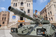 Military equipment exhibition for Armed Forces Day