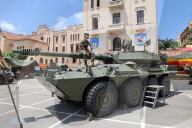 Military equipment exhibition for Armed Forces Day