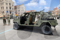 Military equipment exhibition for Armed Forces Day