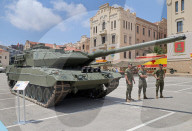 Military equipment exhibition for Armed Forces Day