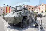 Military equipment exhibition for Armed Forces Day
