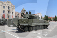 Military equipment exhibition for Armed Forces Day