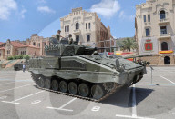 Military equipment exhibition for Armed Forces Day