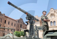 Military equipment exhibition for Armed Forces Day