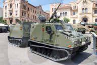 Military equipment exhibition for Armed Forces Day