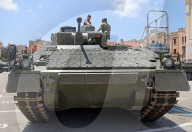 Military equipment exhibition for Armed Forces Day