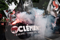 Anti-fascist Demonstration In Paris In Tribute To Clement Meric.