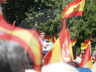 PP Demonstration Under The Slogan "Mafia Or Democracy" Calls For The Resignation Of The President Of Spain