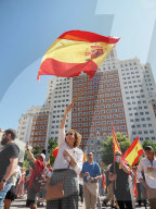 PP Demonstration Under The Slogan "Mafia Or Democracy" Calls For The Resignation Of The President Of Spain