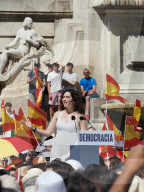 PP Demonstration Under The Slogan "Mafia Or Democracy" Calls For The Resignation Of The President Of Spain