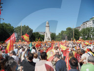 PP Demonstration Under The Slogan "Mafia Or Democracy" Calls For The Resignation Of The President Of Spain