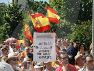 PP Demonstration Under The Slogan "Mafia Or Democracy" Calls For The Resignation Of The President Of Spain
