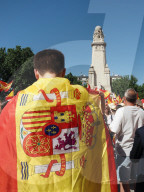 PP Demonstration Under The Slogan "Mafia Or Democracy" Calls For The Resignation Of The President Of Spain
