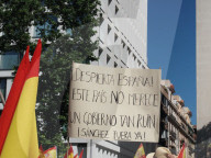 PP Demonstration Under The Slogan "Mafia Or Democracy" Calls For The Resignation Of The President Of Spain
