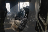 Aftermath Of A Russian Drone Attack In Kharkiv