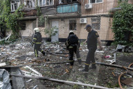 Aftermath Of A Russian Drone Attack In Kharkiv