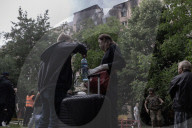 Aftermath Of A Russian Drone Attack In Kharkiv