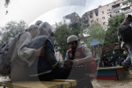 Aftermath Of A Russian Drone Attack In Kharkiv