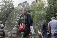 Aftermath Of A Russian Drone Attack In Kharkiv