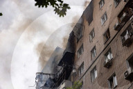 Aftermath Of A Russian Drone Attack In Kharkiv