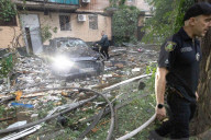 Aftermath Of A Russian Drone Attack In Kharkiv