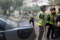 Aftermath Of A Russian Drone Attack In Kharkiv