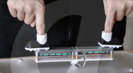 Fussball inspired video game uses tiny football boot controllers