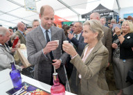 Prince William and  Sophie, Duchess of Edinburgh in Cornwall in Wadebridge, UK.