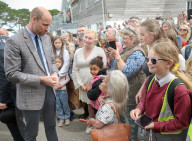 Prince William and  Sophie, Duchess of Edinburgh in Cornwall in Wadebridge, UK.