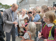 Prince William and  Sophie, Duchess of Edinburgh in Cornwall in Wadebridge, UK.