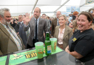 Prince William and  Sophie, Duchess of Edinburgh in Cornwall in Wadebridge, UK.