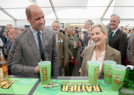 Prince William and  Sophie, Duchess of Edinburgh in Cornwall in Wadebridge, UK.