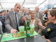 Prince William and  Sophie, Duchess of Edinburgh in Cornwall in Wadebridge, UK.