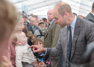 Prince William and  Sophie, Duchess of Edinburgh in Cornwall in Wadebridge, UK.