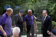 Prime Minister Keir Starmer meets D-Day veteran and Taxi Drivers